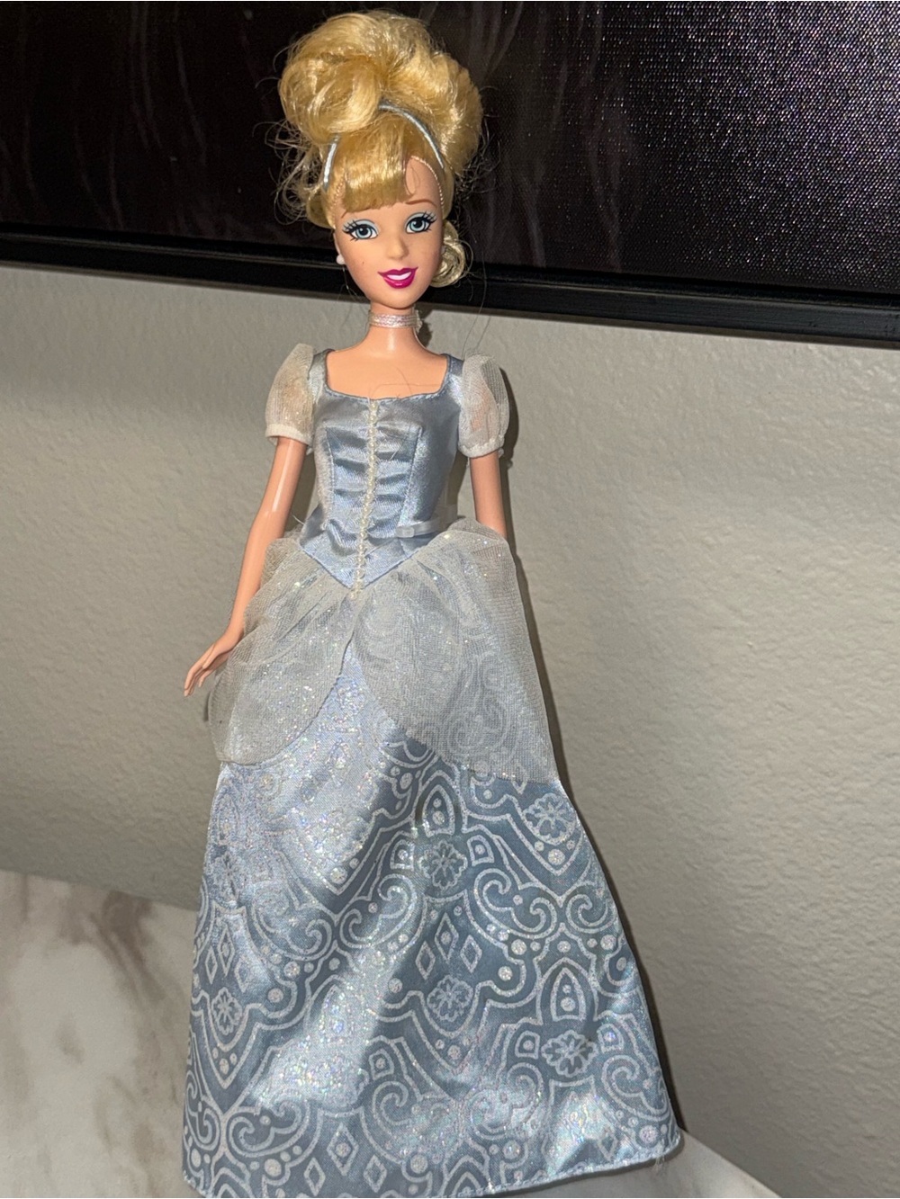 Disney Cinderella wearing blue ball gown
